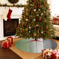 thumbnail image 2 of Sage Green Gray Ombre Christmas Tree Skirt 48 Inches, Vintage Country Wooden Xmas Trees Skirt Mat Cover Decorations for Holiday Party Indoor Outdoor, 2 of 9