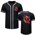 thumbnail image 3 of Cross-border Fashion Heat Transfer Now Do Men's Baseball Suit 3D Printed Letter Jersey Round Neck Button Cardigan Baseball Suit, 3 of 5