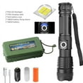 thumbnail image 1 of Torch Power Display Long Range P70 Telescopic Zoom Night Rider Light USB Rechargeable Power Flashlight (Style 3), 1 of 4