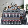 thumbnail image 4 of 12 Channel Audio Mixer Bluetooth USB DJ Sound Mixing Console Amplifier Studio, 4 of 12