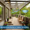 thumbnail image 5 of Bxaolu 1 Pack Hanging Bird Baths, Hanging Bird Feeders for Outdoors, Bird Water Bowl for Garden Yard Decor(Plastic, Blue), 5 of 7