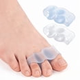 thumbnail image 4 of Big Toe Bunion Corrector Silicone Toe Divider Shoe Wearable Anti-overlap Orthotic Separator, Clear, 4PCS, 4 of 6