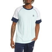 Adidas Originals BLUE/WHITE/ NAVY Men's Superstar Short Sleeve Tee, US Large