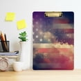 thumbnail image 6 of FMSHPON American Flag Clipboard Hardboard Wood Nursing Clip Board and Pull for Standard A4 Letter 13x9 inches, 6 of 8