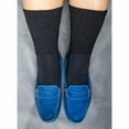 thumbnail image 3 of Loose Fit Stays Up No.571 Black Merino Wool Crew Sock, Black - Small, 3 of 6