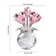 thumbnail image 3 of Adorno De Rosa De Cristal 1 piezas ramo de rosas de cristal de 4,33x3,35" Adorno decorativo de cristal transparente para decoración del hogar y regalos JASKFLY, 3 of 9