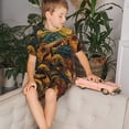 thumbnail image 4 of Balery Starry Night Guitar Turtle Conjunto de Pijama Infantil de Manga Corta con Estampado – Ropa de Dormir de Algodón Suave-Medium, 4 of 6