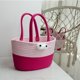 thumbnail image 5 of Desktop Woven Storage Basket | Cotton Thread Organizer | Handle | Breathable | Red Green Purple | 30x10x17cm | Sturdy | Decorative | Lightweight | Multi-Purpose | Home Office, 5 of 6