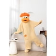thumbnail image 4 of Silly Onesie Funny Monster Hooded Fleece Pajamas, Adult Soft Plush One-Piece Loungewear,  Halloween Cosplay Costume Christmas Birthday Party Pop Performance Outfits, 4 of 13