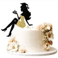 thumbnail image 2 of Cake inserts High Heel Girl Graduation Cake Topper with Glitter Grad Cap Diploma 2023 Graduation Cake Pick 2023 Senior Graduation Cake Decorations for 2023 Girl Graduation Theme Party Supplies, 2 of 5