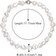 thumbnail image 4 of Baroque Necklace for Women, Elegant Irregular Shell Choker Strand Necklaces for Wedding Outfit Party Prom, 4 of 4