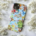 thumbnail image 5 of Curious Monkey Adventure Collage Phone Case for iPhone 16 15 14 13 12 11 Pro Max – Colorful Cartoon Design, Shockproof Protective Cover, 5 of 6