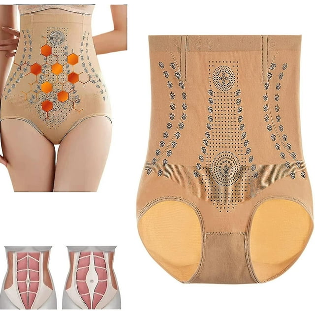 Faja moldeadora restauradora de fibra única de Ions Tech, bragas moldeadoras y reafirmantes vaginales con panal de grafeno, quemagrasas para el abdomen