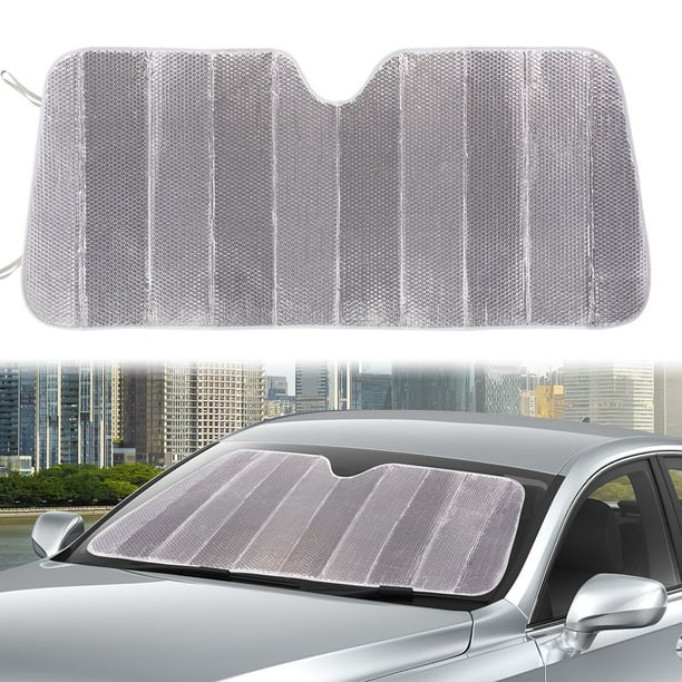 Auto Drive Heavyduty Silver Accordion Sunshade Product Size 63'' x 28.