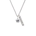 thumbnail image 2 of Delight Jewelry Silvertone Text Chat - bff - Best Friends Forever - Silvertone Always My Sister Bar Charm Necklace, 23", 2 of 4