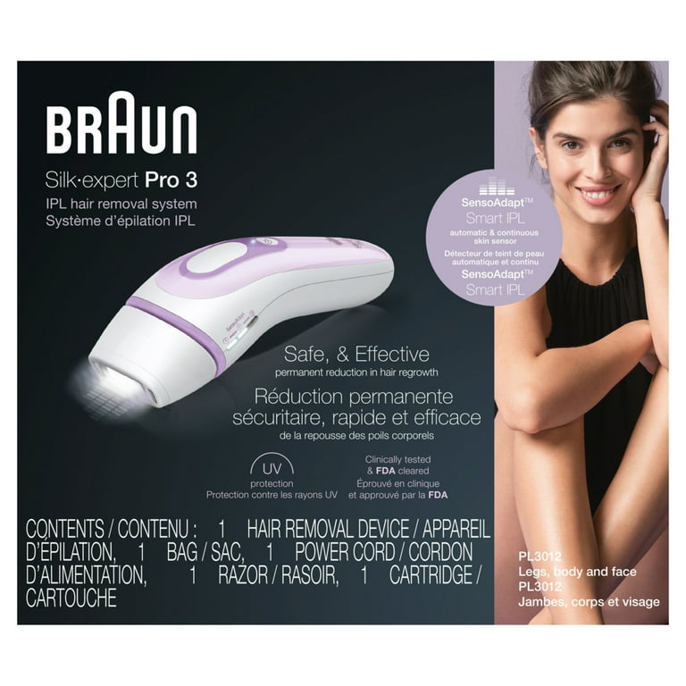 Braun Silk Expert Pro 3 PL3012 IPL Women's Hair Remover with