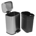 thumbnail image 5 of Home Basics Soft Close 12 Lt Stainless Steel Step Waste Bin, Silver, 5 of 5