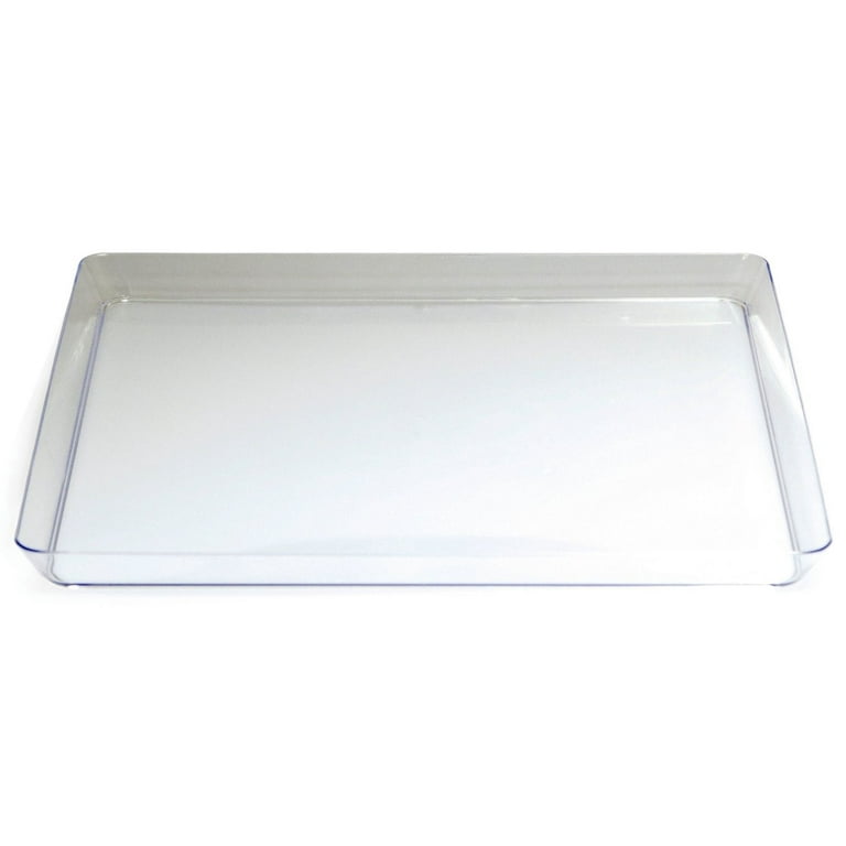 Trendware 11 1/2 inch Clear Square Plastic Trays,6 Packs, Size: 11 1/2 Sq.