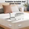 thumbnail image 6 of Orangide Bed Sheet Holder Straps, 4 PCS Foldable Invisible Bed Sheet Fasteners, Elastic Straps with Metal Clips for Keeping Fitted Sheets in Place, Mattress Fixing Tool, 6 of 8
