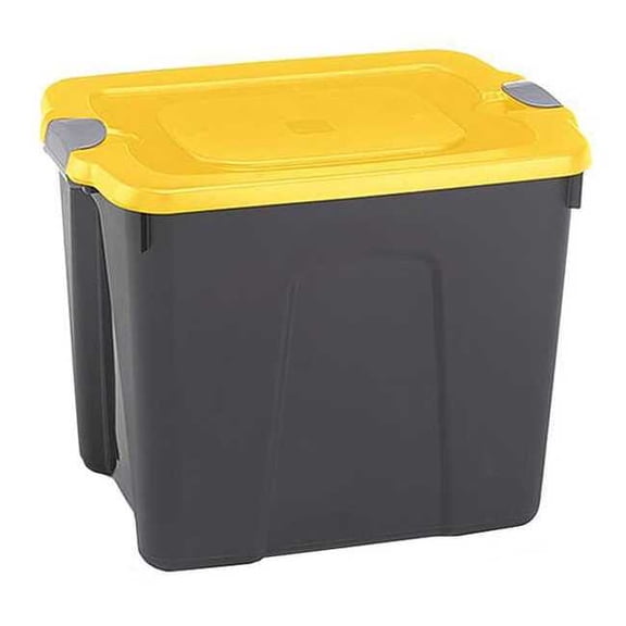 Durabilt Storage Tote,Black/Yellow,Polypropylene 8520GRBKYL.08