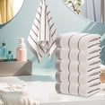 thumbnail image 6 of Twfbrm 6 Pcs Premium Hand Towels Set, Cotton Highly Absorbent Wavy Striped Decorative Towels, 400GSM Super Soft Lightweight Thick Microfiber Bath Towels for Beach Gym Shower Hotel and Spa, 6 of 9