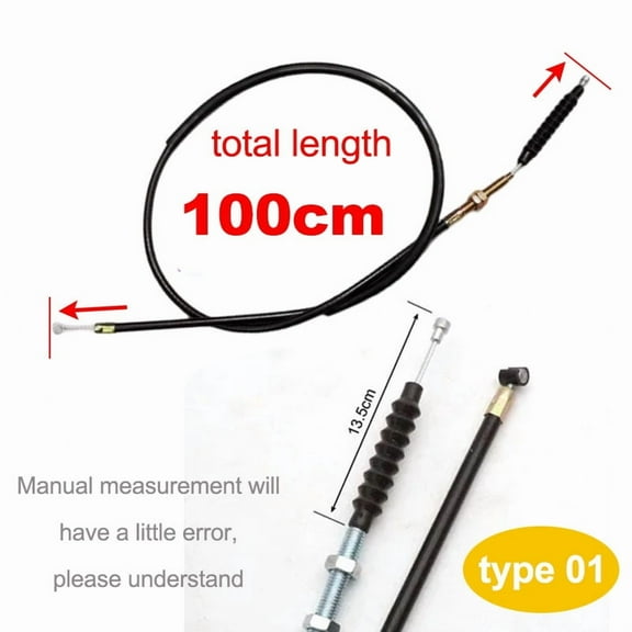 Motorcycle Clutch Cable Length 100cm-130cm for 50cc to 250cc Dirt Pit Bike ATV