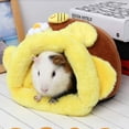 thumbnail image 4 of Chinchillas, conejillos de indias, erizos, cama cálida y acogedora para invierno, casa de animales pequeños, escondite, jaula, accesorios, 4 of 5