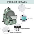 thumbnail image 4 of Chihuahua and Dog Paw Print Green Backpack for School, Cute School Bag with Adjustable Shoulder Straps and Padded Back, 13.4"x11"x4.7", 4 of 5