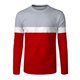 thumbnail image 4 of Blusas y camisas de manga larga con cuello redondo para hombre, blusa informal de manga larga con cuello redondo y estampado, camiseta tipo jersey para hombre., 4 of 4