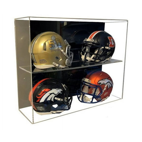 ACRYLIC WALL MOUNT FOOTBALL 4 Mini Helmet DISPLAY CASE UV HOLDER GameDay Display