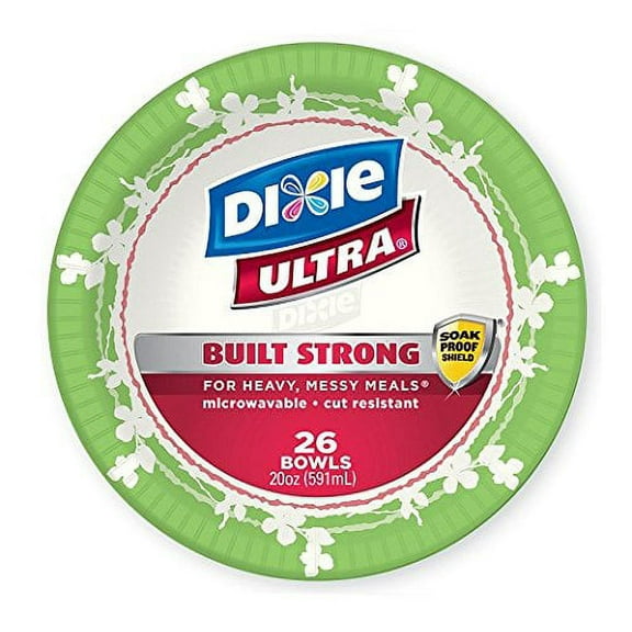 Dixie Ultra Disposable Bowls, 26 Count (Pack of 4)