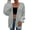 Gray, variant on Vedolay Coats Womens Casual Jackets Distresse Oversized Stretch Button Up Cropped Casual Jacket,Beige One Size