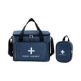 thumbnail image 2 of MERIGLARE Empty First Aid Bag Adjustable Shoulder Strap Oxford Cloth Emergency Kit Bag Blue, 2 of 9