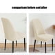 thumbnail image 5 of Fundas De Silla De Poliéster Fundas elásticas para silla de comedor, color beige, lavables, de nailon y elastano, con cojín y respaldo (1 unidad) JASKFLY, 5 of 9