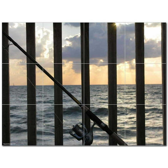 Ocean Waves Ceramic Tile Mural Kitchen Backsplash Bathroom Shower 405684-XL43