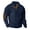 Navy, variant on Mens Corduroy Sweatshirts Color Block Lapel Collar Button up Pullover Mock Neck Long Sleeve Sweaters Tops