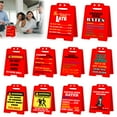 thumbnail image 2 of JIEMUCES Red Acrylic Desk Caution Sign Heavy Duty Prank Desktop Warning Sign Home Office Desk Mini Table Sign Decoration Ornament Co-worker Gag Gift, 2 of 8