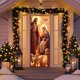 thumbnail image 4 of Tapiz Navideño para Puerta, 35 X 71 Pulgadas, Tela de Poliéster, Decoración Navideña para Colgar En La Puerta | Decoración Navideña para Fiestas de Invierno | Interiores, Exteriores, Nochebuena, Aula, 4 of 6