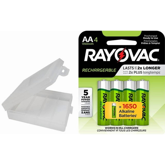 Mon Fournisseur de Piles Rayovac Piles AA NiMH Rechargeables 1350 mAh 4 Paquets