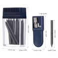 thumbnail image 2 of MasteelfCA 1 Set 2mm Compass Core Replacement Pencil Lead Stationery with Pencil Sharpener for Students Drafting Tools Compasses Tool, 2 of 9