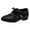 Z01_Black, variant on Boys Sneakers Leather Dress Shoes Solid Color Lace-Up Low Heel Comfort Gold-2,10.5