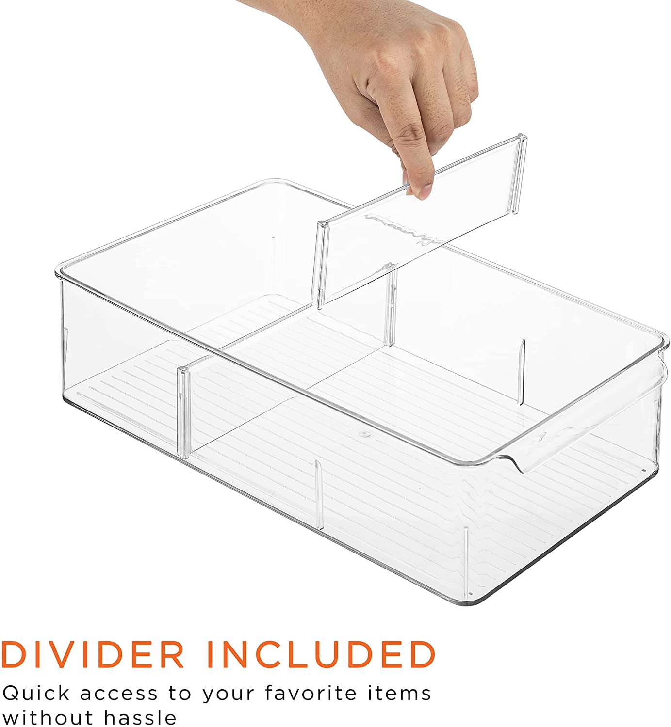 Sorbus Organizer Bins, with lids & Removable Compartments, Kitchen
