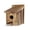 Pine wood burnt color, variant on Handcrafted Wooden Birdhouse for Outside Hanging, Observation Nest Box with Clear Window for Kids & Adults, DIY Paintable Home for Finch Hummingbird Bluebird Garden Deck Decor
