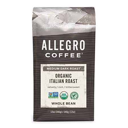 Allegro Coffee  Organic  Italian Roast  Whole Bean  12 oz