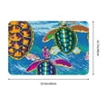 thumbnail image 3 of Haiem Little Sea Turtles Front Door Mat Indoor Outdoor Entrance, Waterproof All-Season, All-Weather Doormat, Durable Flannel Fabric, Fade Resistant, Low Profile, 16x24in, 3 of 9