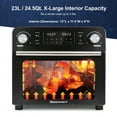 thumbnail image 6 of Elite Gourmet Programmable 23L Air Fryer Rotisserie Oven with 10 Menu Functions, and Interior Light, Black, 6 of 8