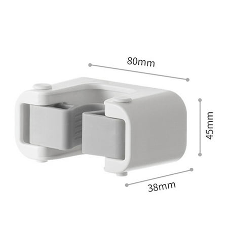 

Toilet Mop Broom Holder Self Adhesive Wall Mounted Tool Organizer for Home