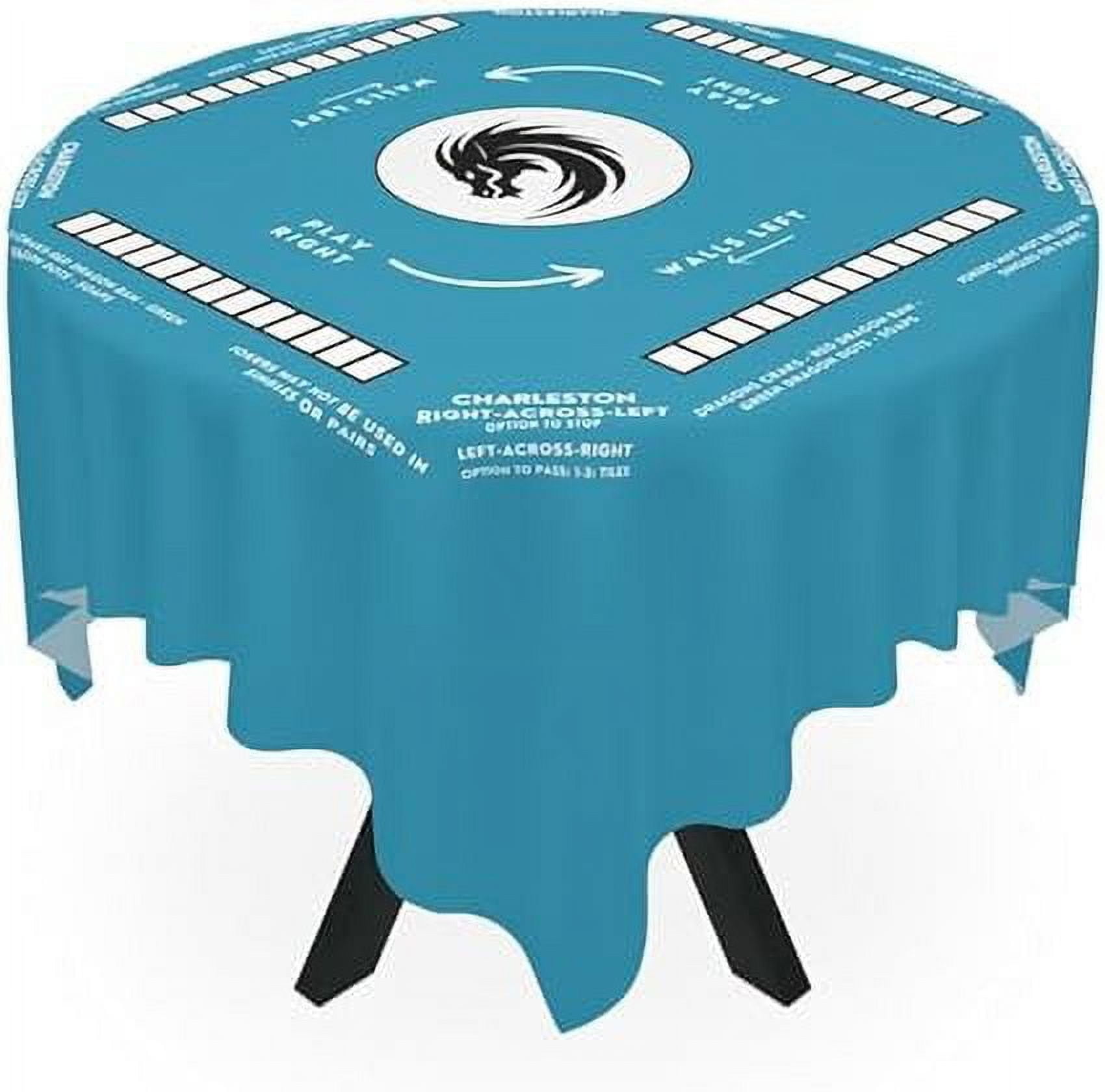 Mahjong Mat with Instructions - Mahjong Tablecloth Size 55 x 55, Mahjong with Rules, Great for Beginners Learning How to Play