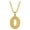 O, variant on Guodhu Initial Necklace for Women Men, Gothic Gold Plated 26 Letters Name Pendant Necklace