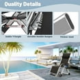 thumbnail image 6 of Lilypelle Zero Gravity Chair, Outdoor Padded Lounge Chair with Side Table, Zero Gravity Recliner Chair, Outdoor Reclining Chair, Supports up to 440lbs, 6 of 7